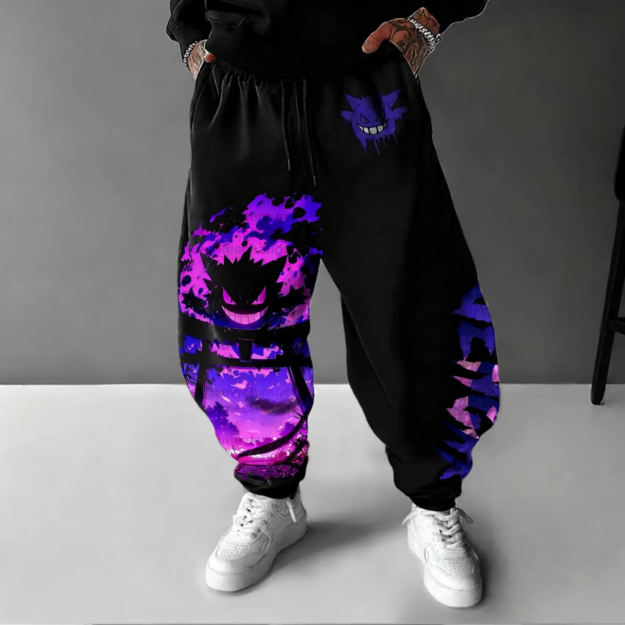 Street Fashion Hats - Y2K 2026 포켓몬 Gengar 코튼 스위트