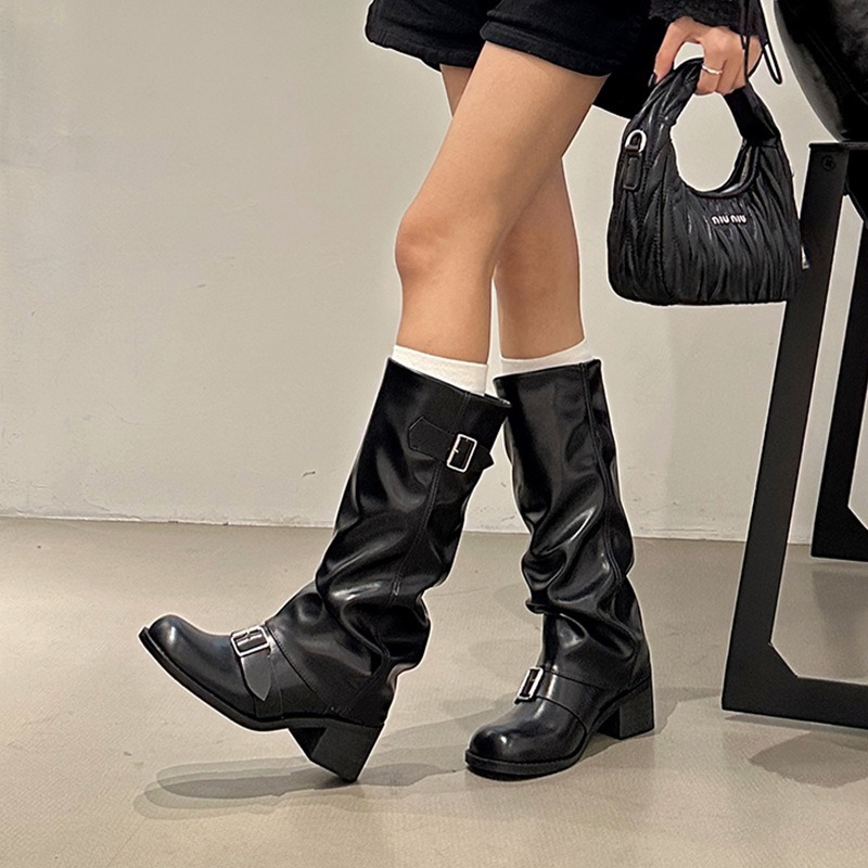 Street Fashion Trends 2025 - 2025 여성 부츠 니하이 플랫폼 청키