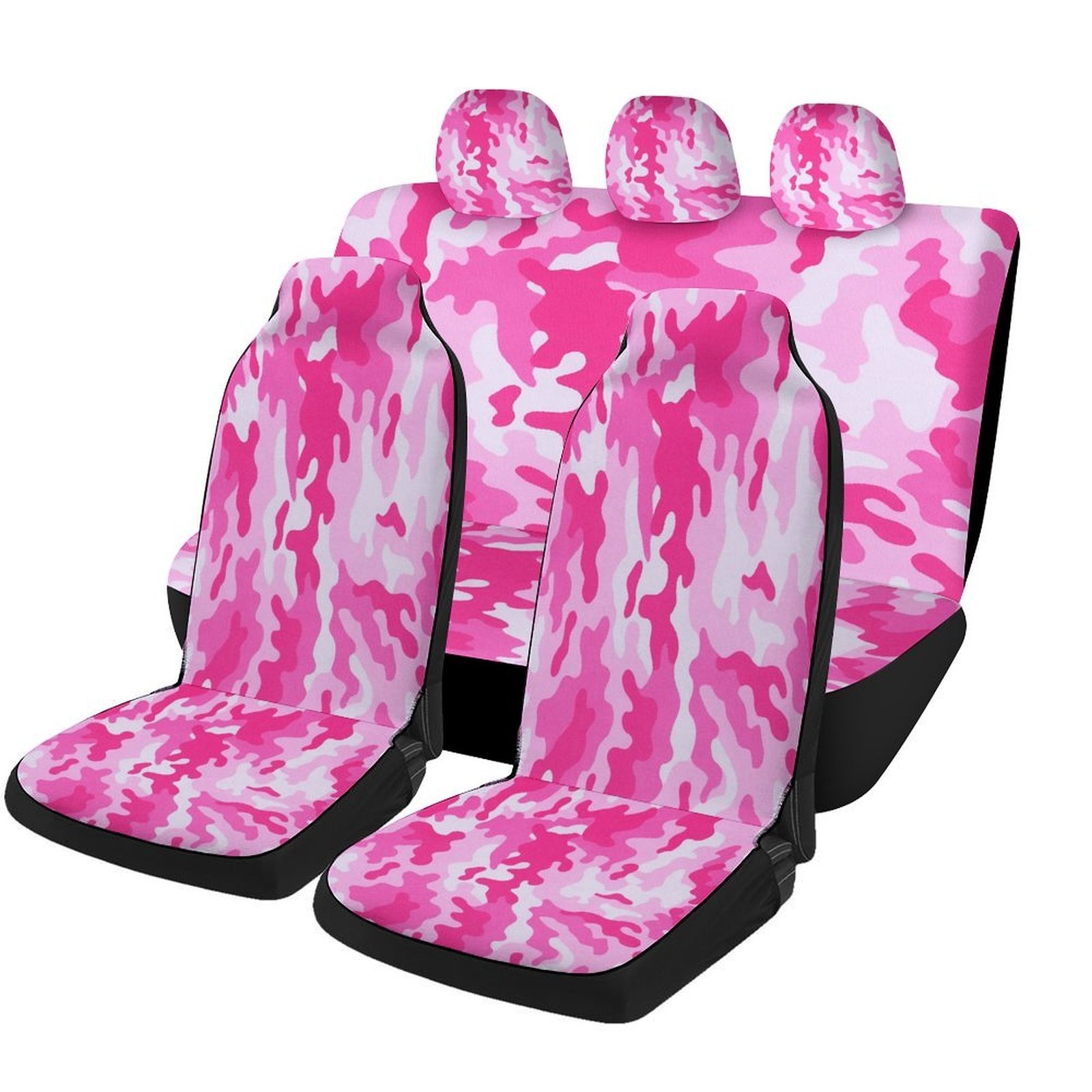 Camo Pattern Set - 핑크 카모 패턴 자동차 시트 커버