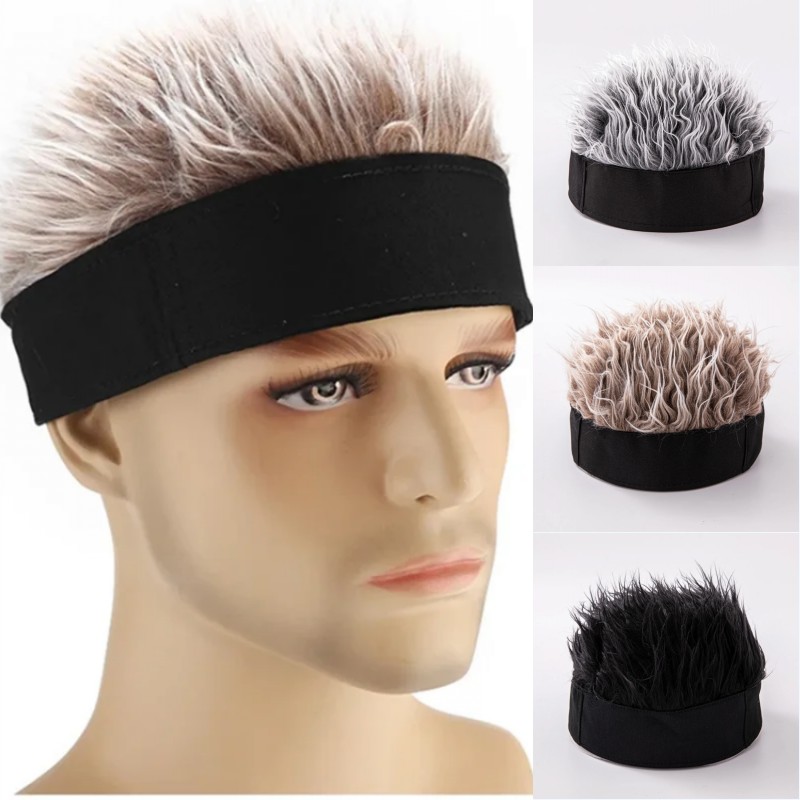 Street Fashion Hats - 합성 가발 짧은 머리 비니 모자