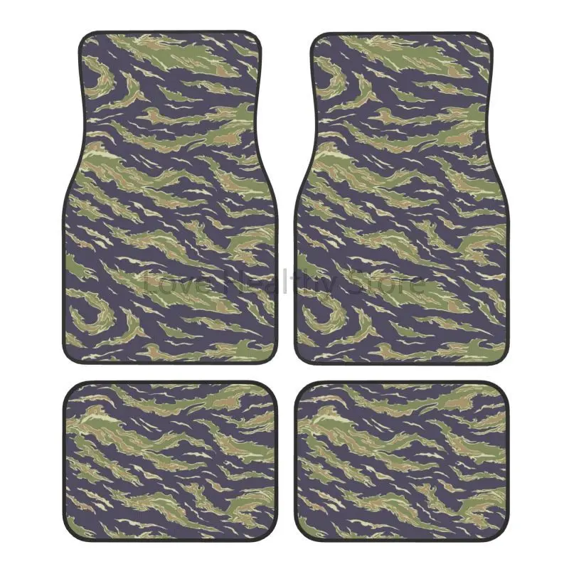 타이거 스트라이프 카모 패턴 자동차 바닥 매트 4개 세 - Camo Pattern Set 리뷰 및 가격