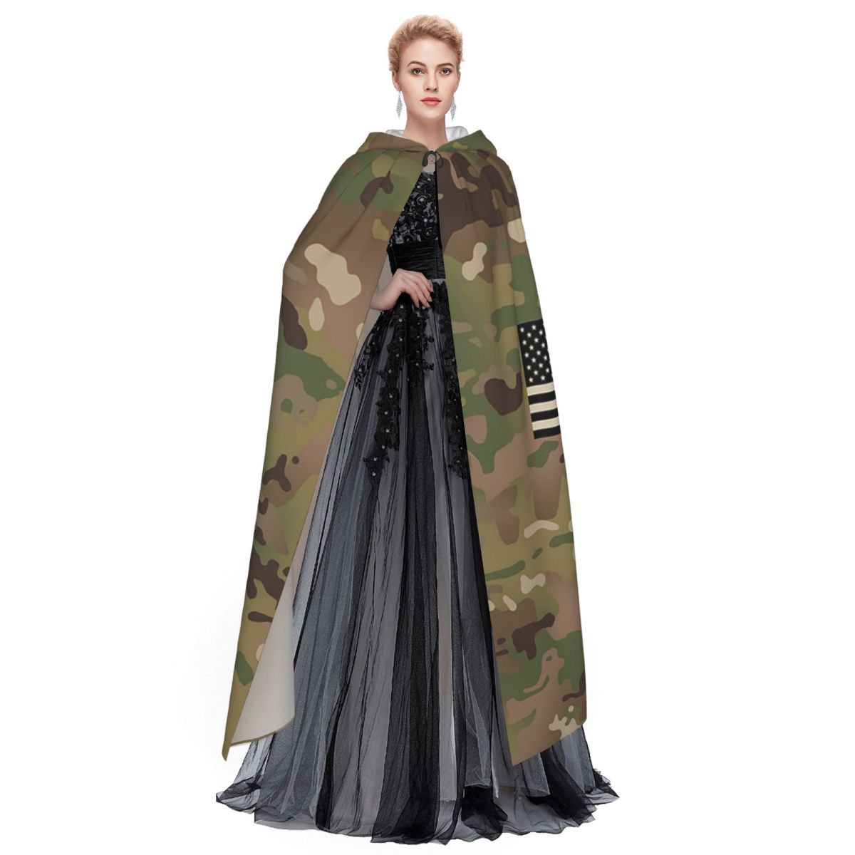 군사 위장 패턴 카모 롱 후드 망토 마녀 중세 코스튬  - Camo Pattern Set 리뷰 및 가격
