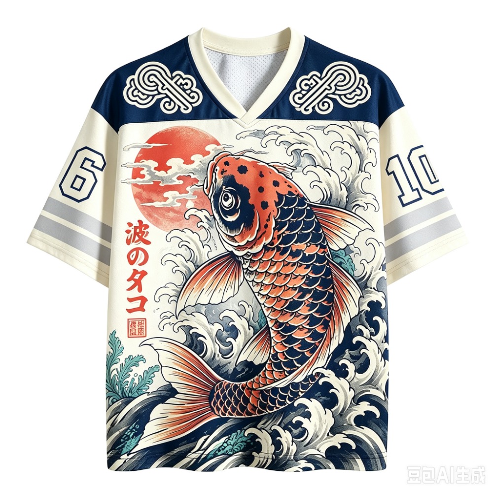 일본 잉어 물결 무늬 스포츠 퀵드라이 통기성 3D 프린 - Street Fashion In Japanese 리뷰 및 가격