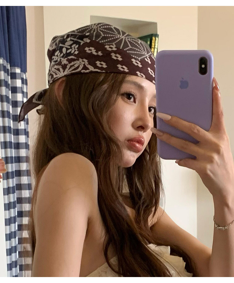 빈티지 캐슈 플라워 스퀘어 스카프 여성용 보헤미안 넥  - Bandana Multi Way 리뷰 및 가격
