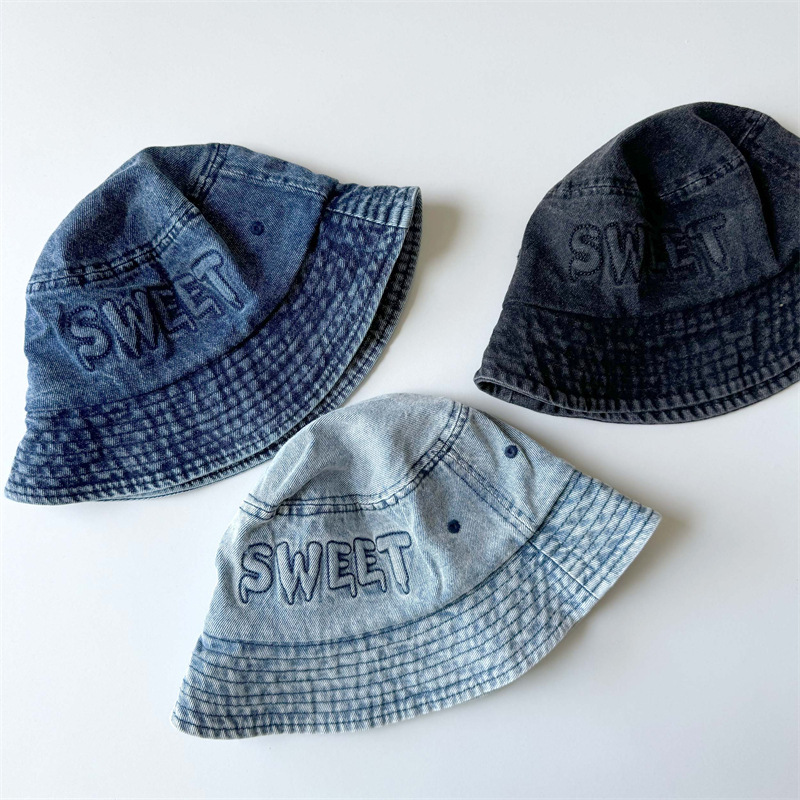 일본 레트로 키즈 버킷햇 50-52cm 2-4세 레터링 - Street Fashion Hats 리뷰 및 가격