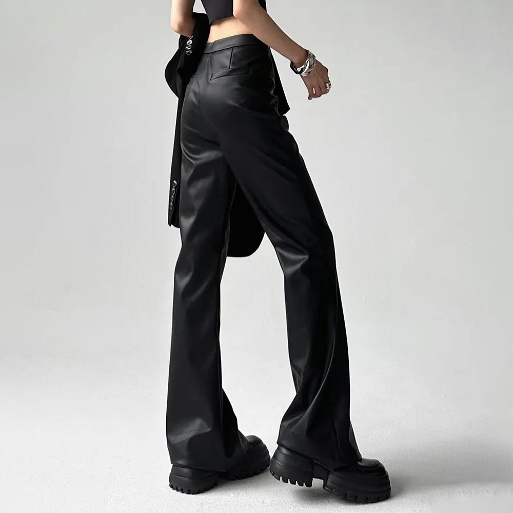 가을 신상 남성 단색 PU 가죽 바지 미국 레트로 패션 - Street Fashion Trends 2025 리뷰 및 가격