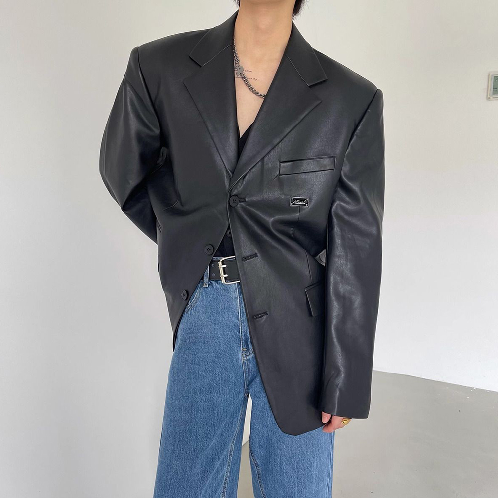 2025 겨울 신상 남성용 긴팔 PU 가죽 재킷 유니섹 - Street Fashion Trends 2025 리뷰 및 가격