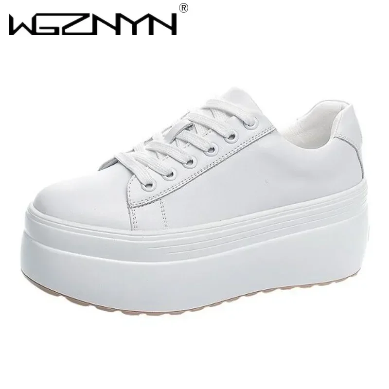 럭셔리 가을 정품 가죽 여성 캐주얼 신발 슈퍼 두꺼운  - Chunky Sneaker Platform 리뷰 및 가격