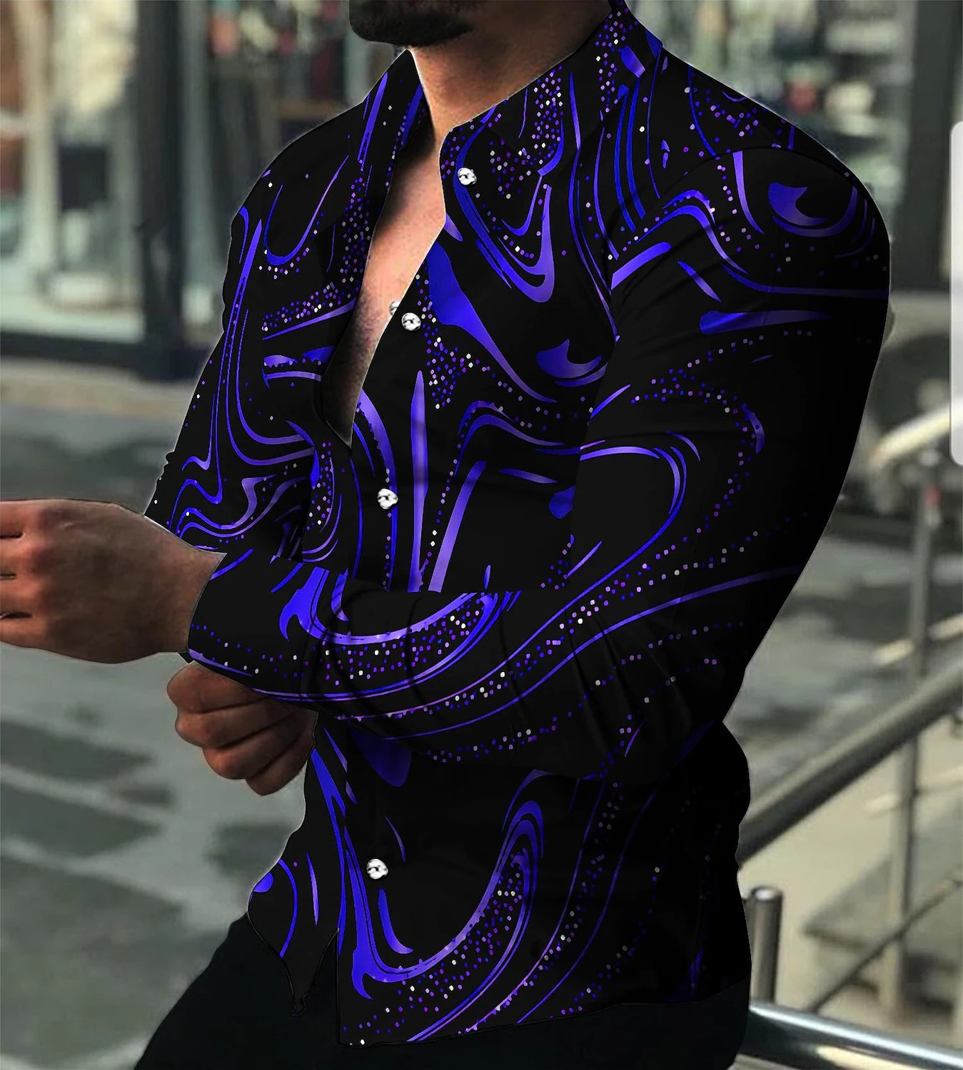 2025년 봄 남성 셔츠 패션 레트로 스트릿 텍스처 프 - Street Fashion Trends 2025 리뷰 및 가격