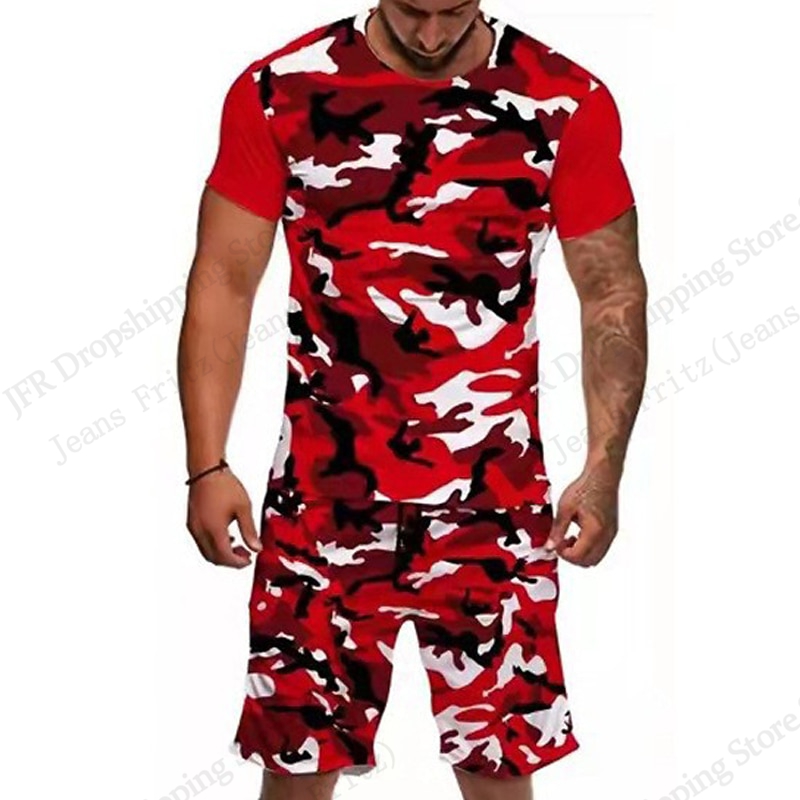 남성 세트 티셔츠 카모 위장 3d 프린트 세트 남성 패 - Camo Pattern Set 리뷰 및 가격