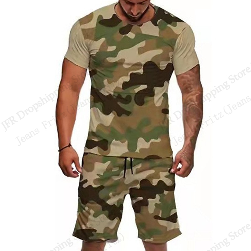 남성 세트 티셔츠 카모 위장 3d 프린트 세트 남성 패 - Camo Pattern Set 리뷰 및 가격