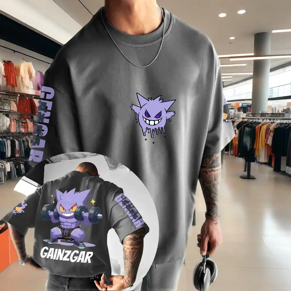 포켓몬 애니메이션 파생 상품 겐가 프린팅 티셔츠 남녀공 - Street Fashion Brand 리뷰 및 가격