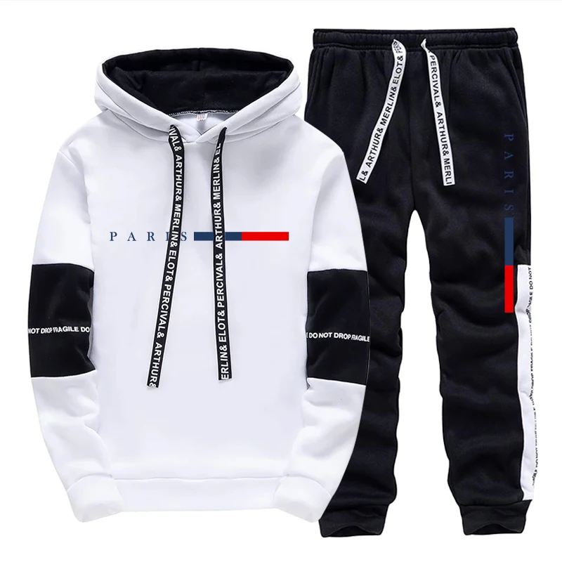 남성 세트/후드티/바지 파리 패션 가을 겨울 캐주얼 스 - Street For Fashion 리뷰 및 가격