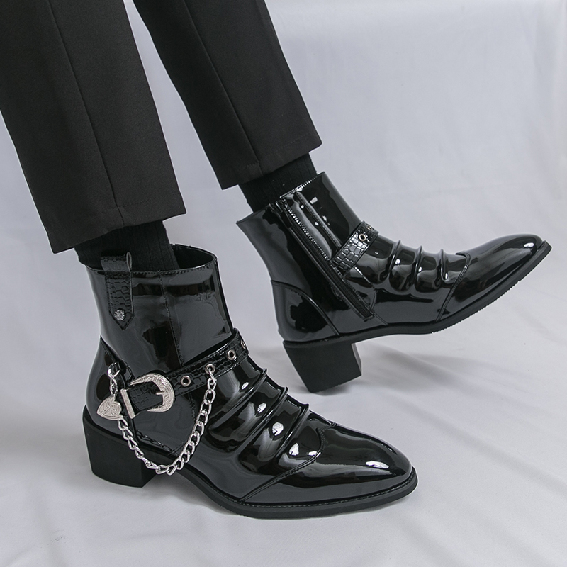 패션 사이드 지퍼 하이탑 남성 캐주얼 부츠 브랜드 스트 - Street Fashion Brand 리뷰 및 가격