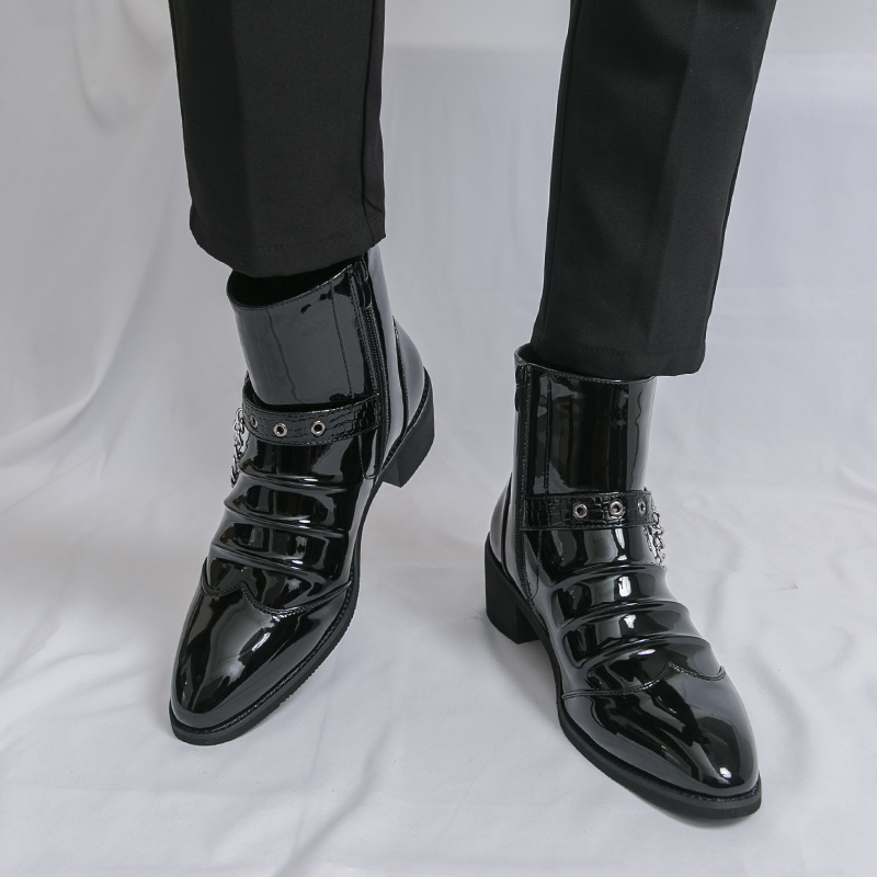 패션 사이드 지퍼 하이탑 남성 캐주얼 부츠 브랜드 스트 - Street Fashion Brand 리뷰 및 가격