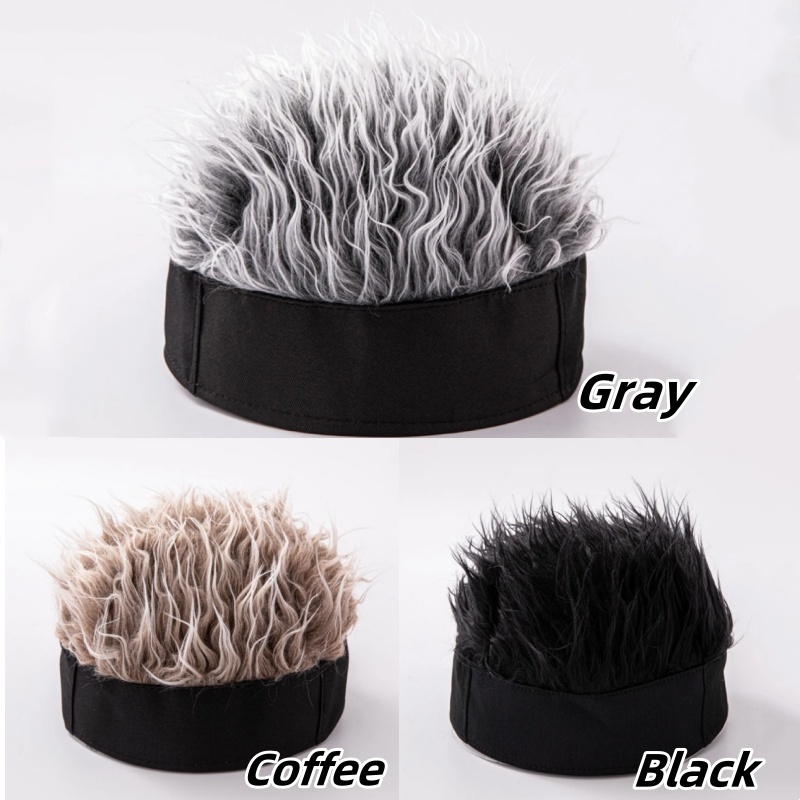 합성 가발 짧은 머리 비니 모자 남성용 스파이크 가발  - Street Fashion Hats 리뷰 및 가격
